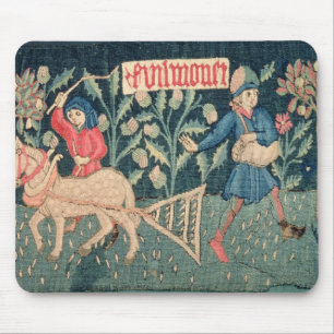 The Labours of the Months, Alsace (tapestry) Vict Mouse Mat