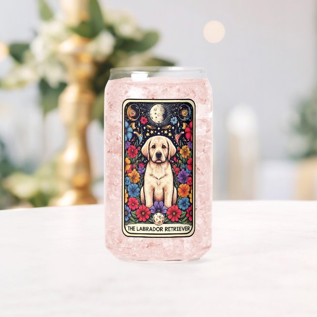 "The Labrador Retriever" Tarot Card Can Glass (Insitu (Wedding))