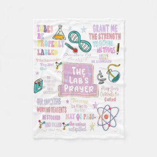 The Labs Prayer Medical Laboratory Scientist Lab Fleece Blanket