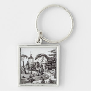 The Labyrinth from the Jardin des Plantes Key Ring