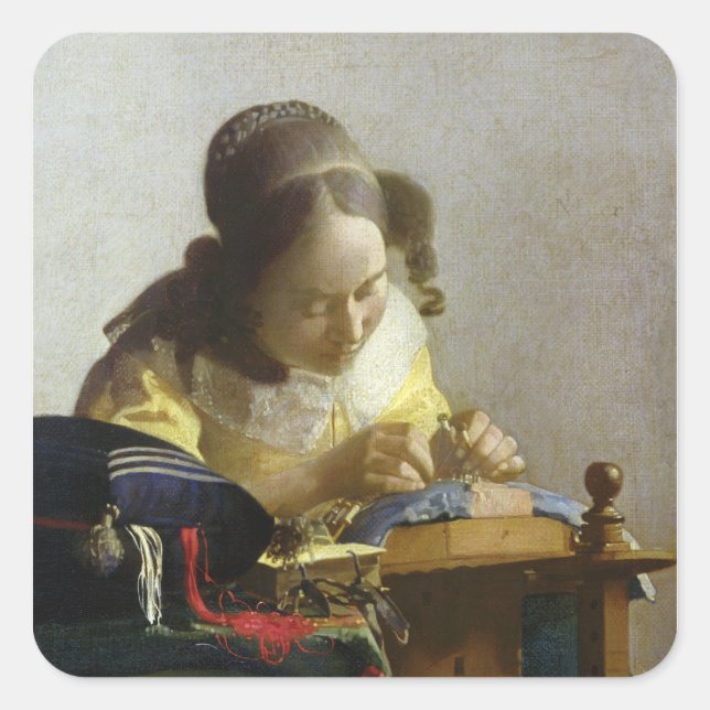The Lacemaker, 1669-70 Square Sticker (Front)