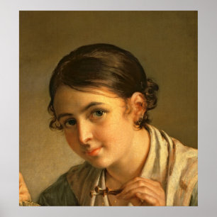 The Lacemaker, 1823 Poster