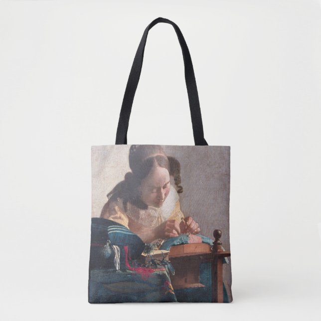 The Lacemaker, Johannes Vermeer, 1669-1670 Tote Bag (Front)