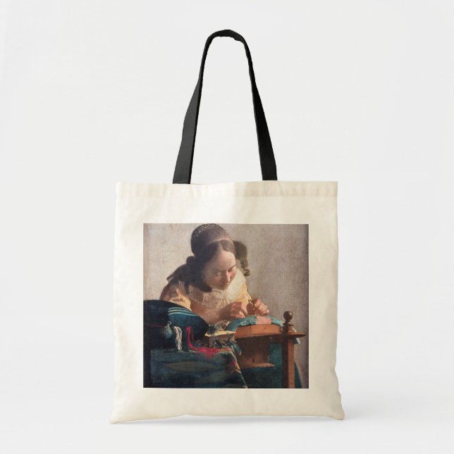 The Lacemaker, Johannes Vermeer, 1669-1670 Tote Bag (Front)