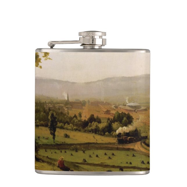 The Lackawanna Valley Hip Flask (Front)