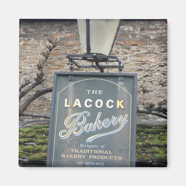 The Lacock Bakery, Lacock, Wiltshire, UK Magnet (Front)