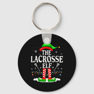 The Lacrosse Elf Funny Matching Xmas Lacrosse Chri Key Ring