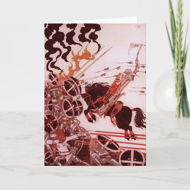 The Lad in the Battle by Kay Nielsen Card (Front)