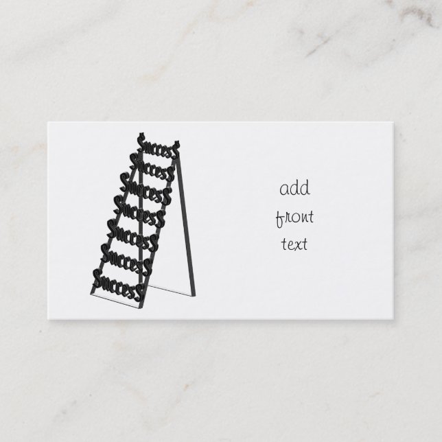 The Ladder of Success Business Card (Front)