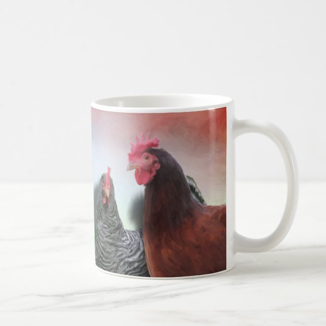 The Ladies - Chickens Coffee Mug (Right)