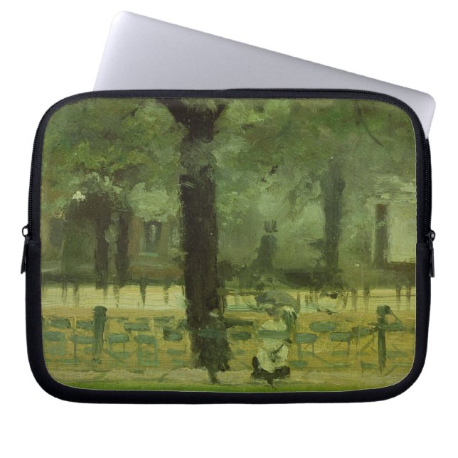 The Ladie's Mile, Kensington Gardens (oil on panel Laptop Sleeve (Front)