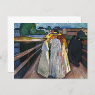 The Ladies On the Bridge (1903) by Edvard Munch Postcard