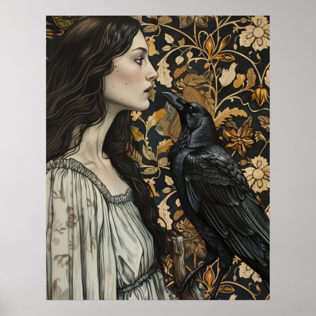 The lady and the raven poster (Front)