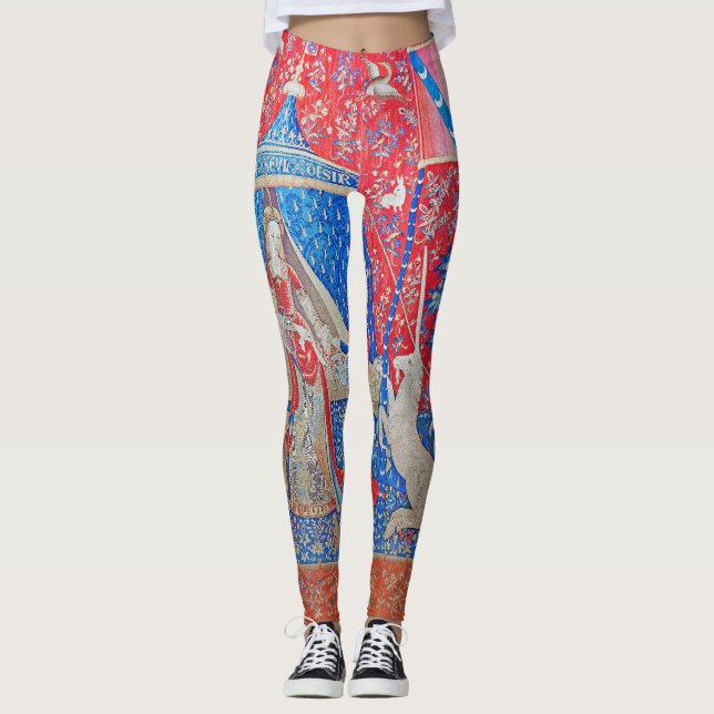The Lady and the Unicorn / A Mon Seul Desir Leggings (Front)