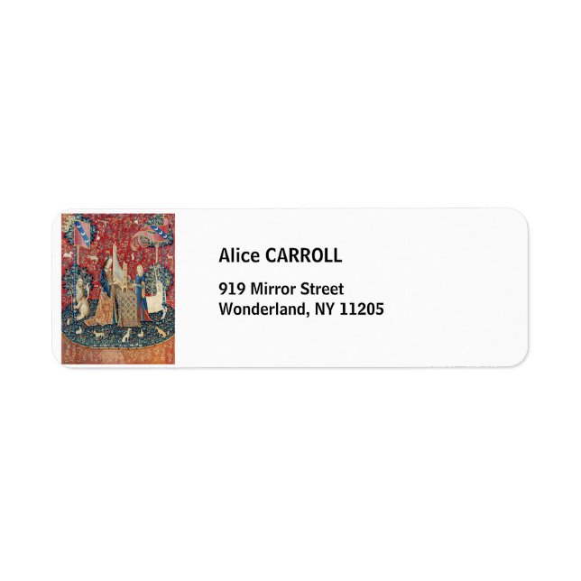 The Lady and the Unicorn, Hearing (Front)