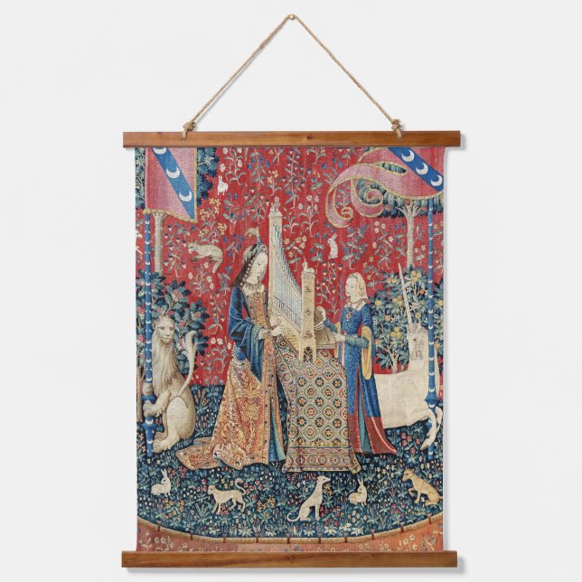 The Lady and the Unicorn, Hearing Hanging Tapestry (Front)