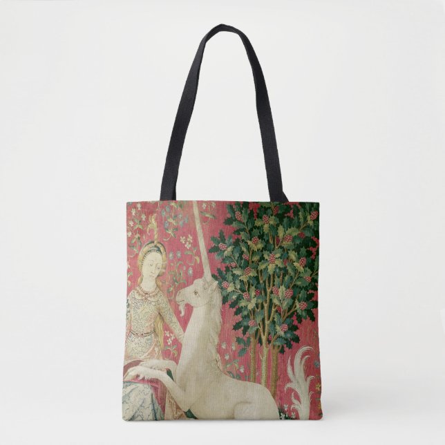 The Lady and the Unicorn: 'Sight' 2 Tote Bag (Front)
