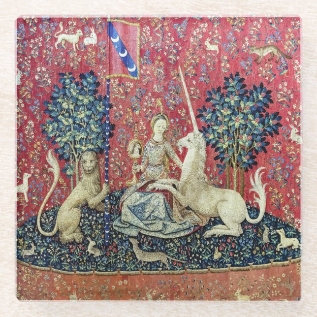 The Lady and the Unicorn, Sight Glass Coaster (Front)