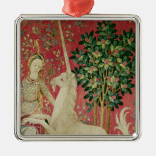 The Lady and the Unicorn: 'Sight' Metal Tree Decoration