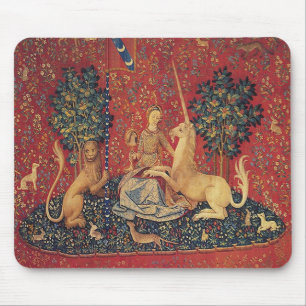 The Lady and the Unicorn: Sight Mouse Mat