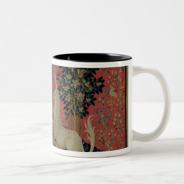 The Lady and the Unicorn: 'Sight' Two-Tone Coffee Mug (Right)