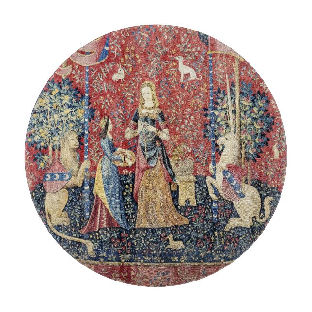 The Lady and the Unicorn, Smell Cutting Board (Front)