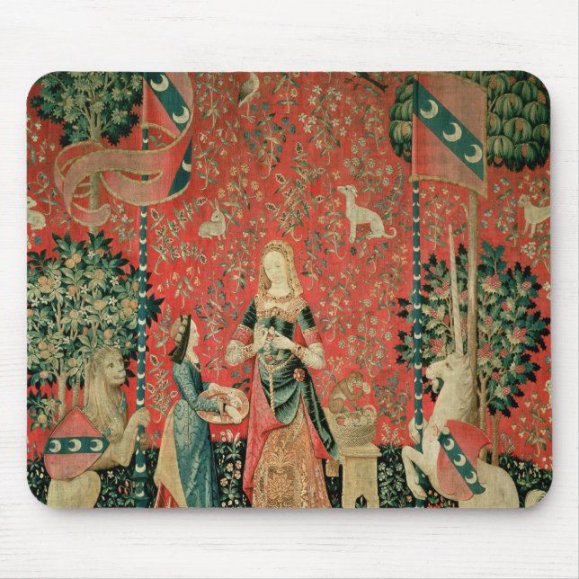 The Lady and the Unicorn: 'Smell' Mouse Mat (Front)