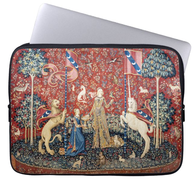 The Lady and the Unicorn, Taste Laptop Sleeve (Front)