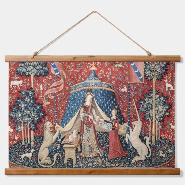 The Lady and the Unicorn, To my only desire Hanging Tapestry (Front)