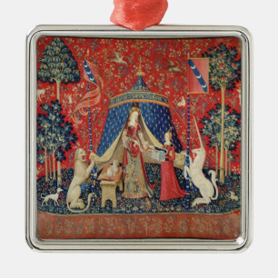 The Lady and the Unicorn: 'To my only desire' Metal Tree Decoration