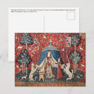 The Lady and the Unicorn, To my only desire Postcard
