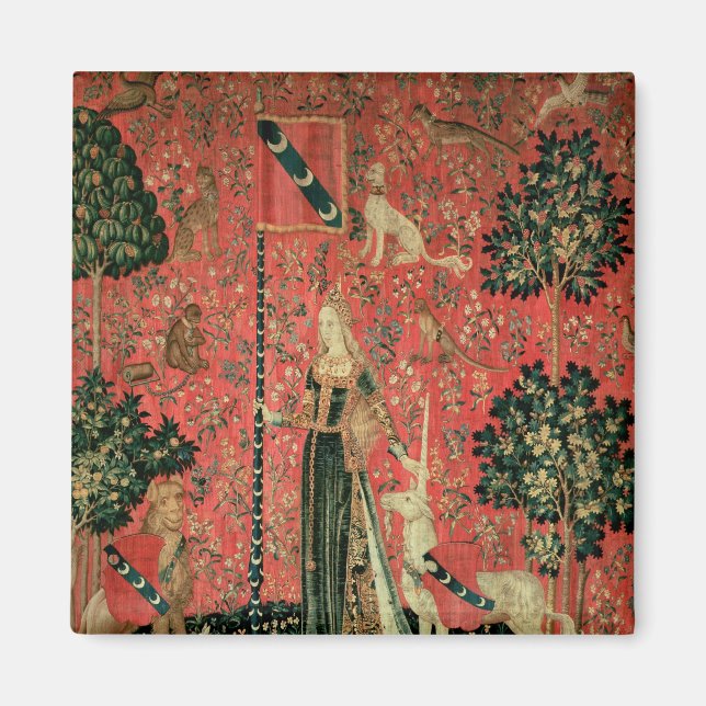 The Lady and the Unicorn: 'Touch' Magnet (Front)
