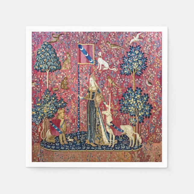 The Lady and the Unicorn, Touch Napkin (Front)