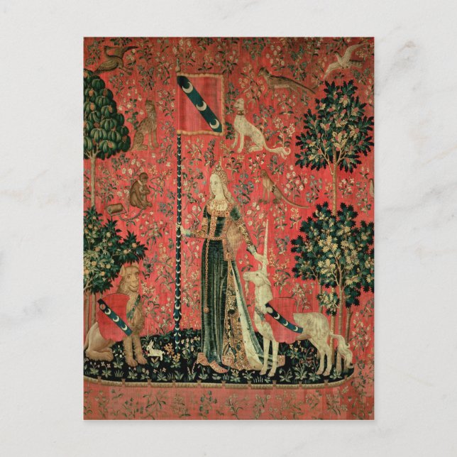The Lady and the Unicorn: 'Touch' Postcard (Front)