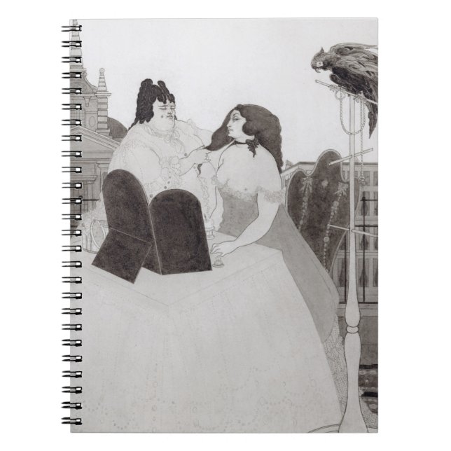 The Lady at the Dressing Table (ink and wash) Notebook (Front)
