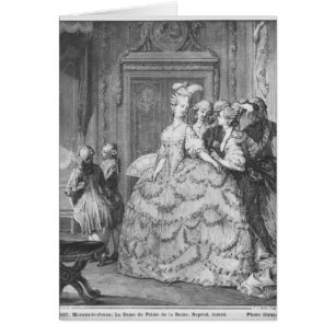 The lady at the Palais de la Reine