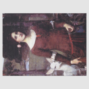 The Lady Clare by J W Waterhouse 1900 Tissue Paper