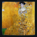 The Lady in Gold, Gustav Klimt Bandana<br><div class="desc">Gustav Klimt (July 14, 1862 – February 6, 1918) was an Austrian symbolist painter and one of the most prominent members of the Vienna Secession movement. Klimt is noted for his paintings, murals, sketches, and other objets d'art. Klimt's primary subject was the female body, and his works are marked by...</div>