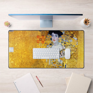 The Lady in Gold, Gustav Klimt Desk Mat