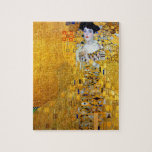 The Lady in Gold, Gustav Klimt Jigsaw Puzzle<br><div class="desc">Gustav Klimt (July 14, 1862 – February 6, 1918) was an Austrian symbolist painter and one of the most prominent members of the Vienna Secession movement. Klimt is noted for his paintings, murals, sketches, and other objets d'art. Klimt's primary subject was the female body, and his works are marked by...</div>