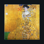 The Lady in Gold, Gustav Klimt Magnet<br><div class="desc">Gustav Klimt (July 14, 1862 – February 6, 1918) was an Austrian symbolist painter and one of the most prominent members of the Vienna Secession movement. Klimt is noted for his paintings, murals, sketches, and other objets d'art. Klimt's primary subject was the female body, and his works are marked by...</div>