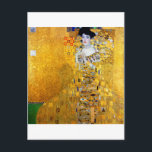 The Lady in Gold, Gustav Klimt Postcard<br><div class="desc">Gustav Klimt (July 14, 1862 – February 6, 1918) was an Austrian symbolist painter and one of the most prominent members of the Vienna Secession movement. Klimt is noted for his paintings, murals, sketches, and other objets d'art. Klimt's primary subject was the female body, and his works are marked by...</div>