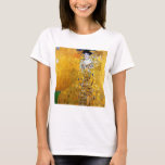 The Lady in Gold, Gustav Klimt T-Shirt<br><div class="desc">Gustav Klimt (July 14, 1862 – February 6, 1918) was an Austrian symbolist painter and one of the most prominent members of the Vienna Secession movement. Klimt is noted for his paintings, murals, sketches, and other objets d'art. Klimt's primary subject was the female body, and his works are marked by...</div>