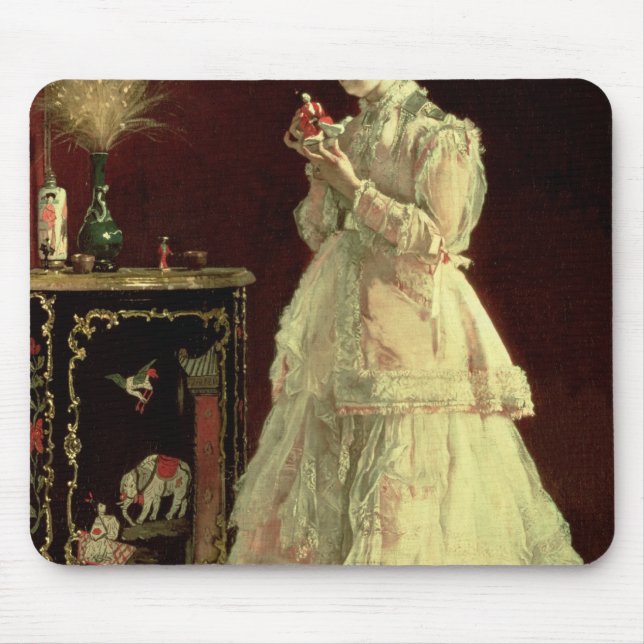 The Lady in Pink, 1867 Mouse Mat (Front)