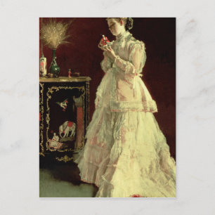 The Lady in Pink, 1867 Postcard