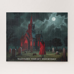 The Lady in Red Gothic Art Puzzle Collection
