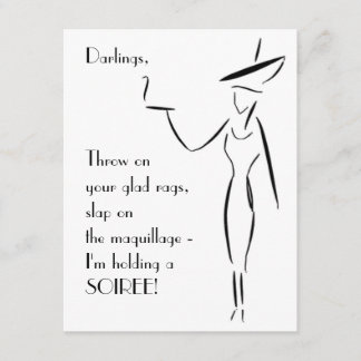 The Lady in the Big Hat #1 Invitation