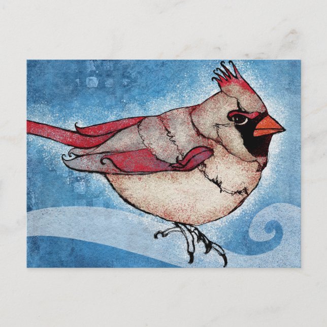 The Lady Is A Cardinal Postcard (Front)