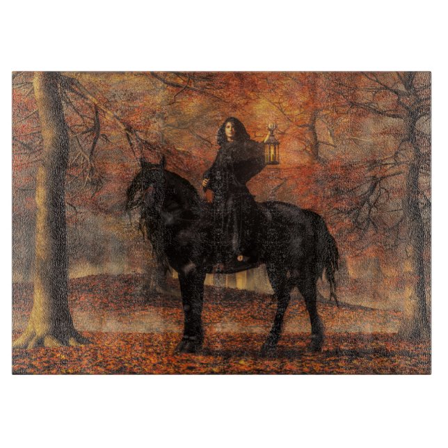 The Lady of Halloween Cutting Board (Front)