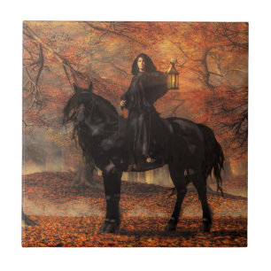 The Lady of Halloween Tile